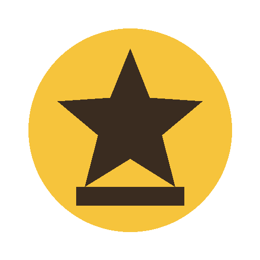 A round sticker design with a flat disc and a star, and the same sticker traced into SVG cut paths. — source image